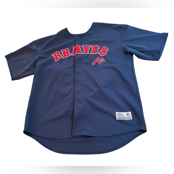 Dynasty Men’s Atlanta Braves Baseball Jersey Blue Size XL - Picture 1 of 6